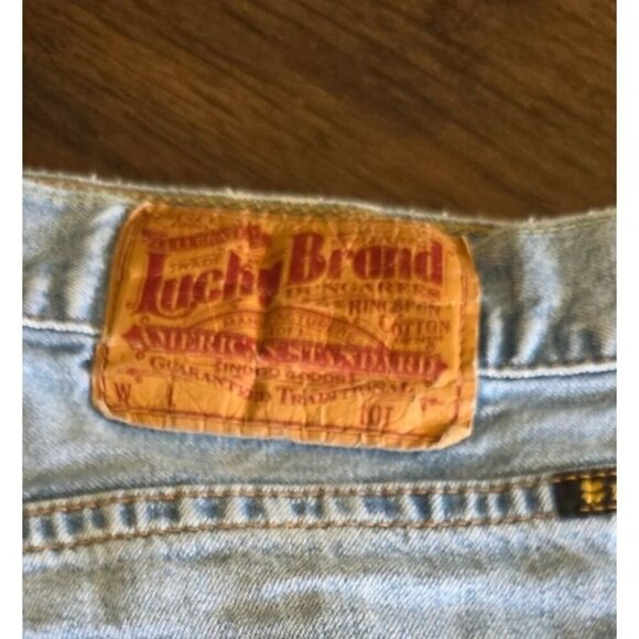 Lucky Brand Light Wash Denim Bootleg Jeans Size 38 Regular Length 100% Cotton Ma - Picture 6 of 16